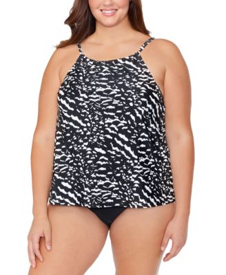 macys plus bathing suits