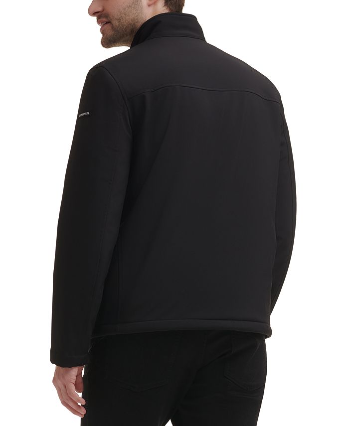 Calvin Klein Men’s infinite stretch soft shell jacket with Sherpa