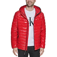 Calvin Klein Mens Hooded Packable Down Jacket Deals