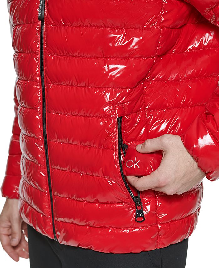 Calvin Klein Men's Hooded Packable Down Jacket, Created for Macy's
