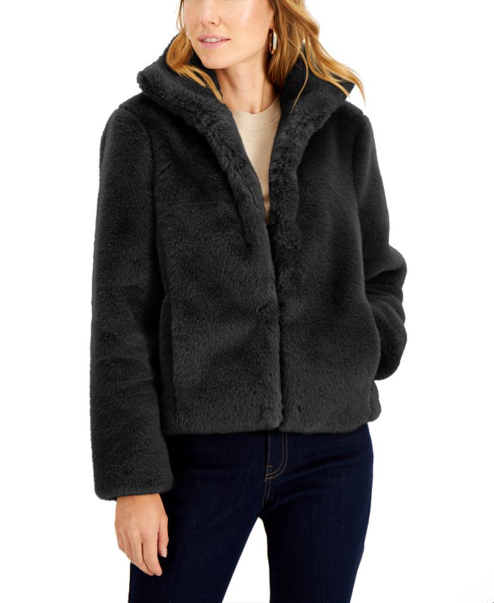 I.N.C. International Concepts Petite Cropped Faux-Fur Jacket