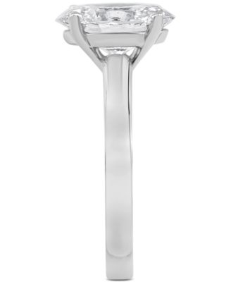 Certified Lab Grown Diamond Oval-Cut Solitaire Engagement Ring (3 ct. t.w.) in 14k Gold
