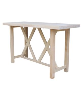 Bar Height Table with 2 Splat Back Bar Stool Set, 3 Piece