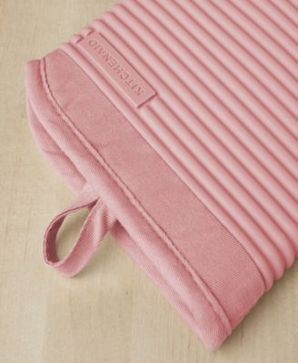 Ribbed Soft Silicone 2-Pc. Oven Mitt Set