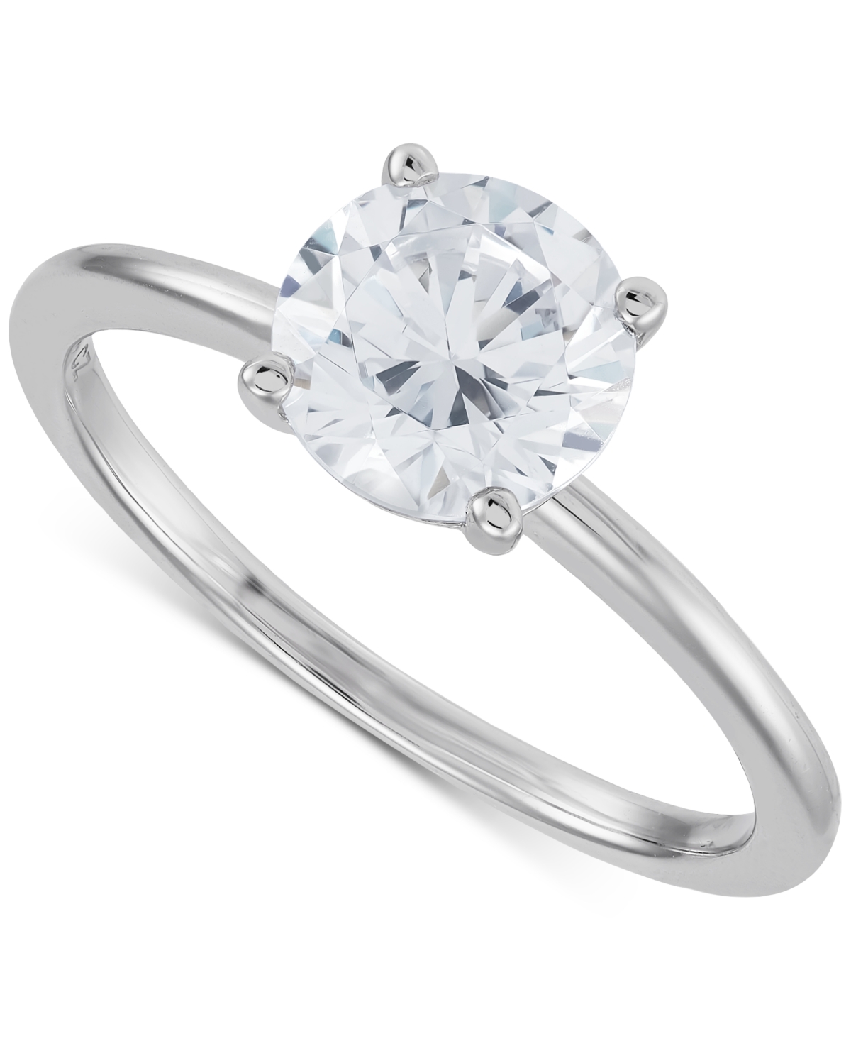 Igi Certified Lab Grown Diamond Solitaire Engagement Ring (1-1/2 ct. t.w.) in 14k White Gold - White Gold