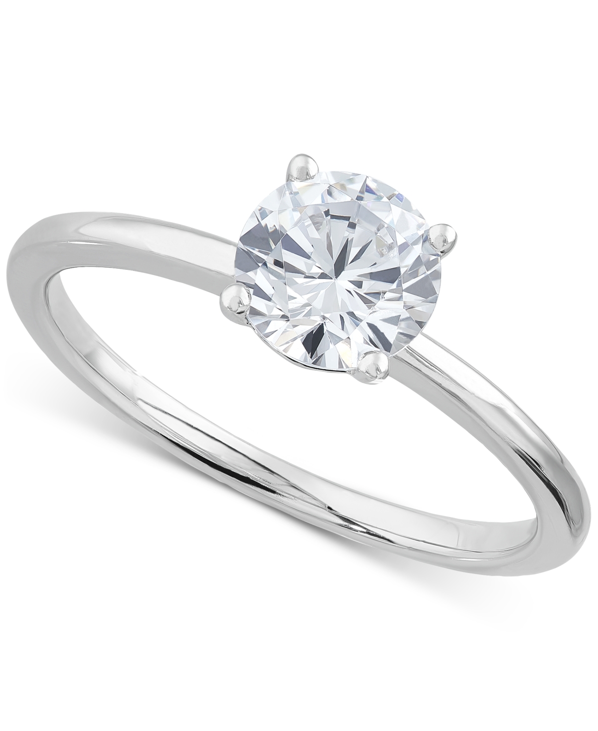 Igi Certified Lab Grown Diamond Engagement Ring (1 ct. t.w.) in 14k White Gold or 14k Gold & White Gold - Two Tone