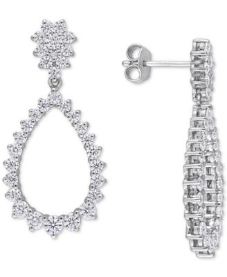 macys moissanite earrings