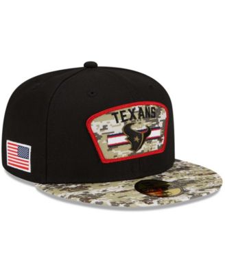 New Era Men's Black-Camouflage Houston Texans 2021 Salute To Service ...