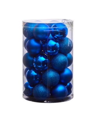 Holiday Christmas 30 Piece Shatterproof Ornament Set, 2.5"