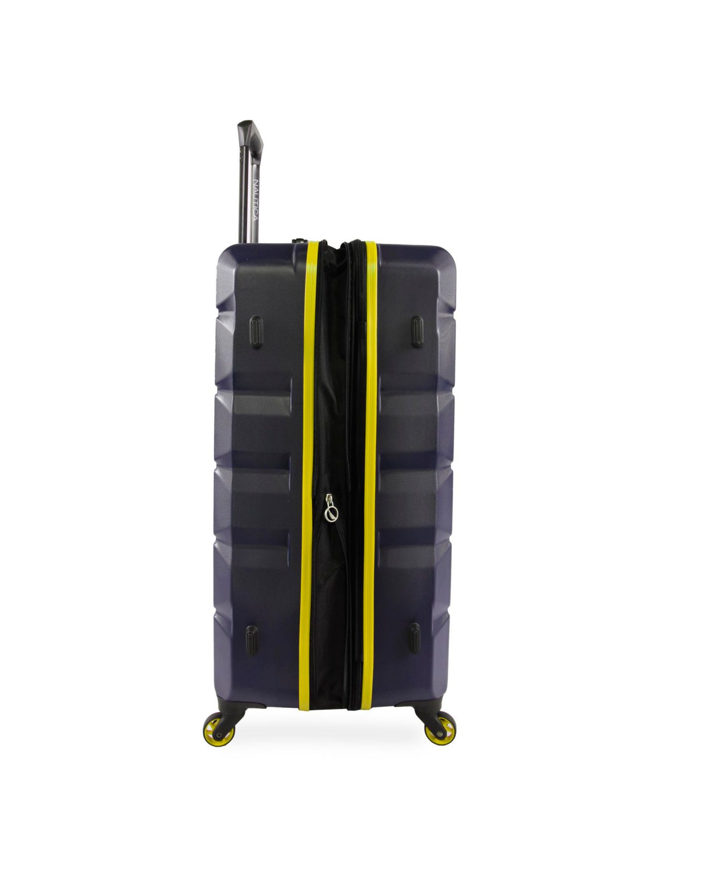 Чемоданы Nautica Lightview 3pc Hardside Luggage Set, цвет: Тёмно-синий / Жёлтый — фото 7