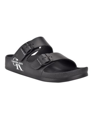   Zion Sandal カルバンクラインロゴ サンダル Calvin Klein Men's Zion Open Toe Casual Slip-on Sandals - Macy's