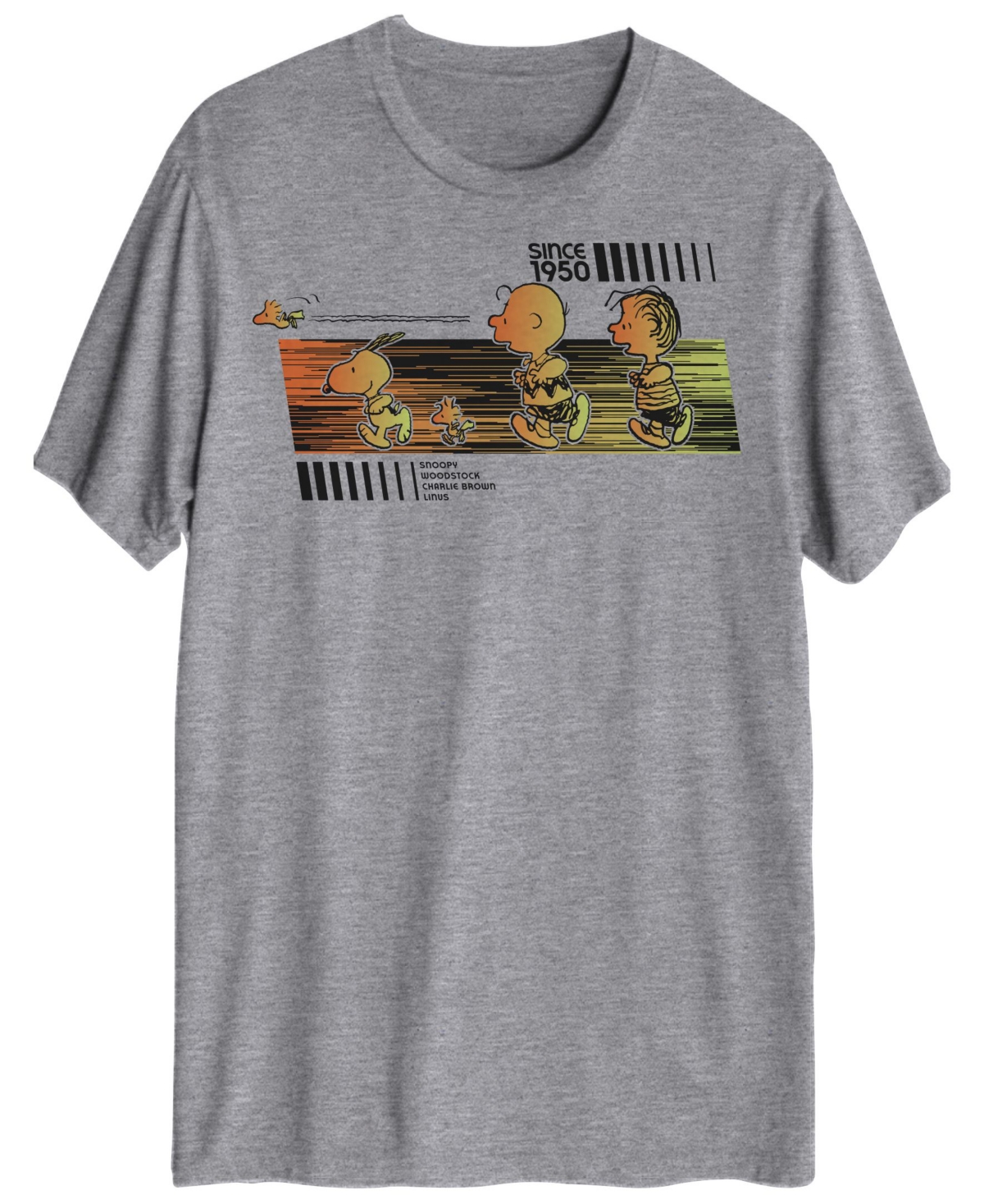 Hybrid Apparel Men's Peanuts Team Running Graphic T-shirt