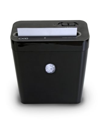 10 Sheet Cross Cut Lift Off Paper Shredder, Black
