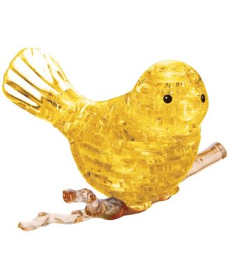 BePuzzled 3D Crystal Puzzle - Yellow Bird - 48 Piece