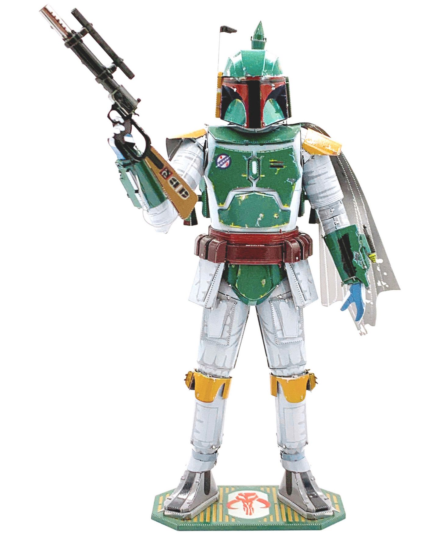 Детские конструкторы Fascinations Star Wars Boba Fett 3D Metal Model Kit, 3-Piece Set, Ages 14+ — фото 1