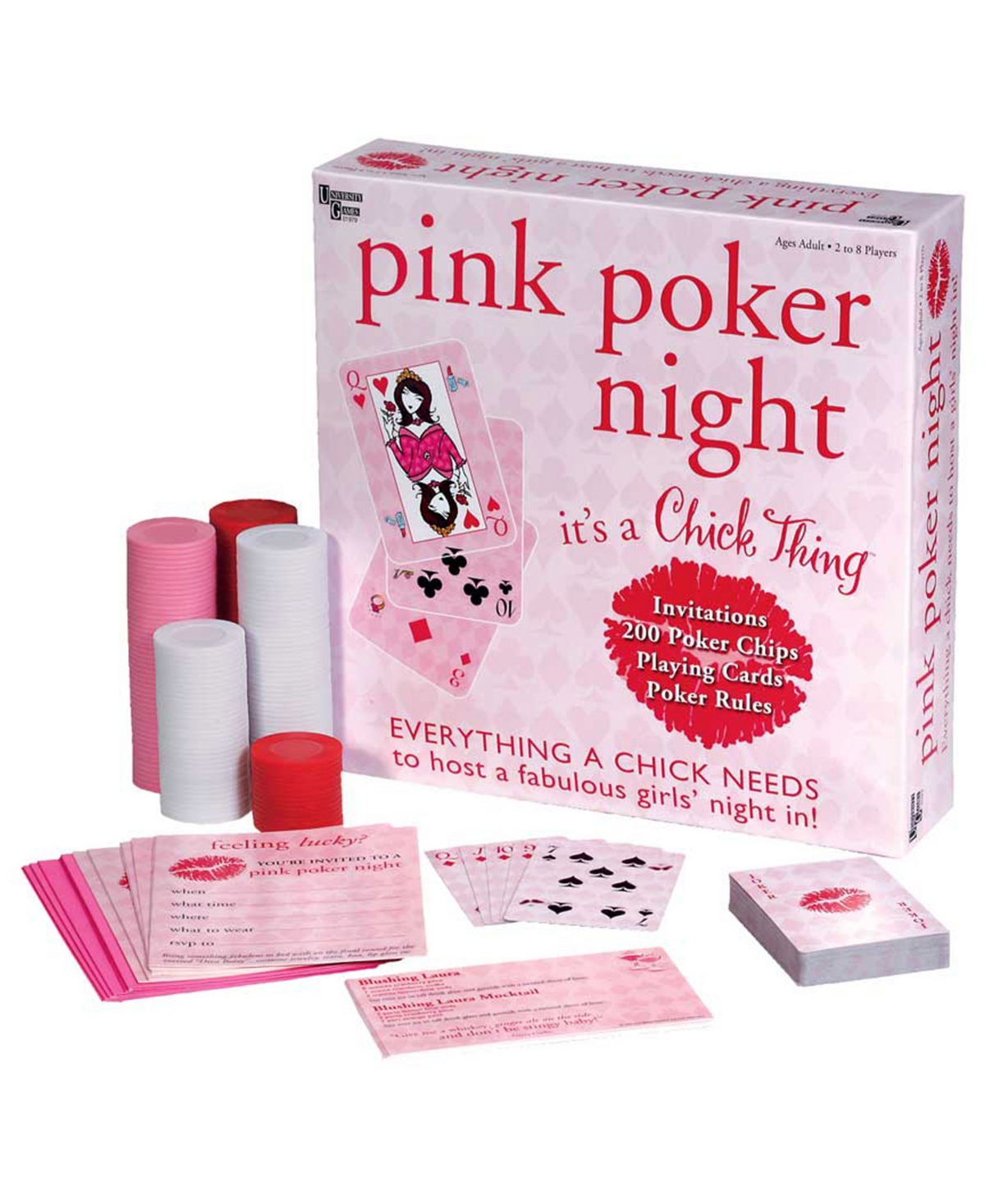 University Games Kids' Pink Poker Night In No Color