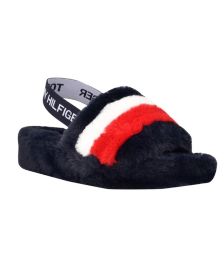 Women's Laydown Furry Slingback Sandals