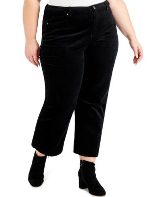 Style & Co - Plus Size Cropped Corduroy Pants