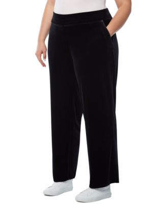 New York Plus Size Pull-On Velour Pants 