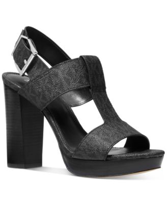 michael kors black pumps macy's