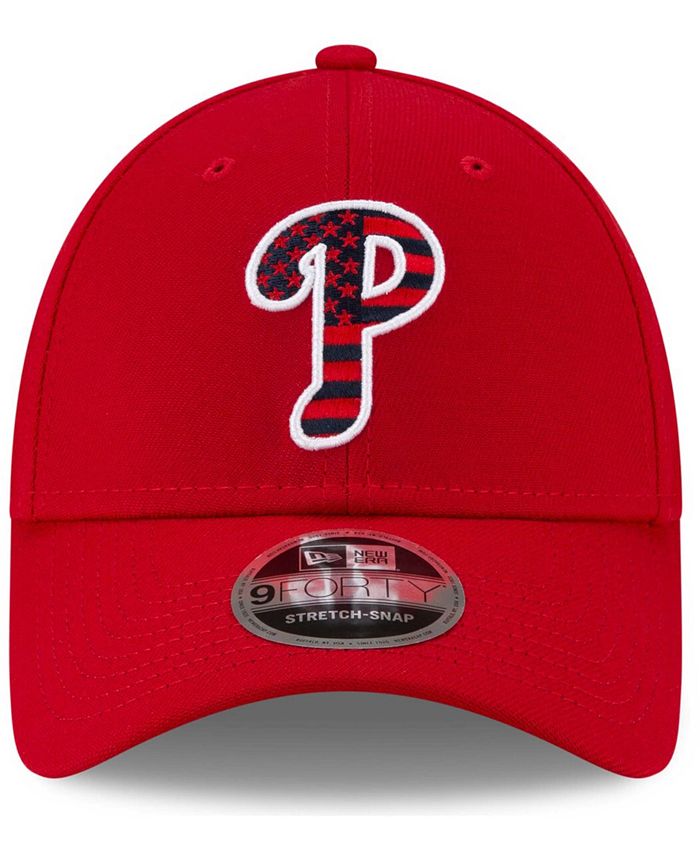 New Era Men's Red Philadelphia Phillies 4th Of July 9Forty Snapback