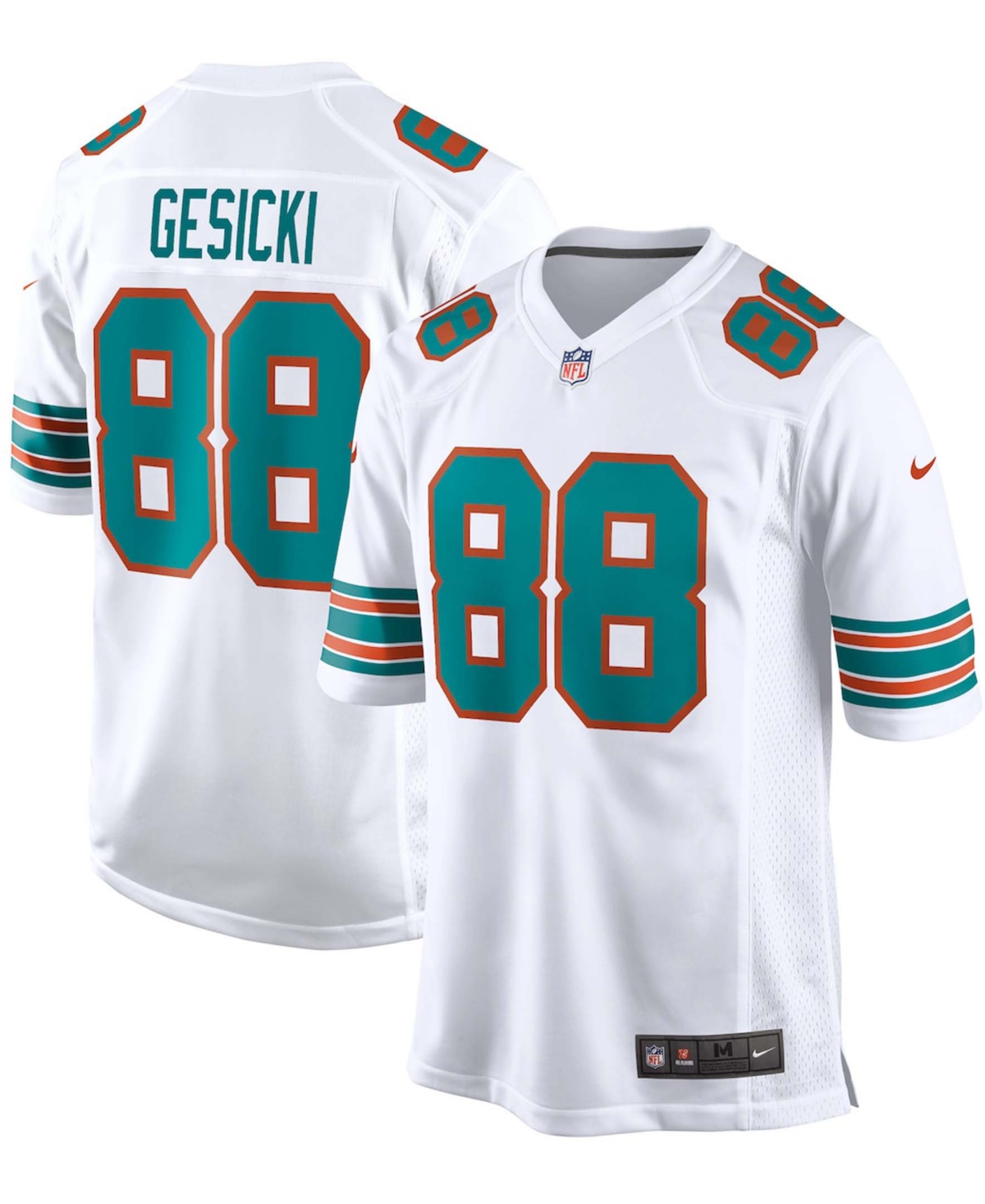 UPC 821382936400 product image for Men's Mike Gesicki White Miami Dolphins Alternate Game Jersey | upcitemdb.com