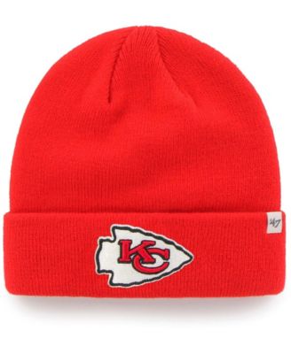 Big Boys and Girls Red Kansas City Chiefs Basic Cuffed Knit Hat