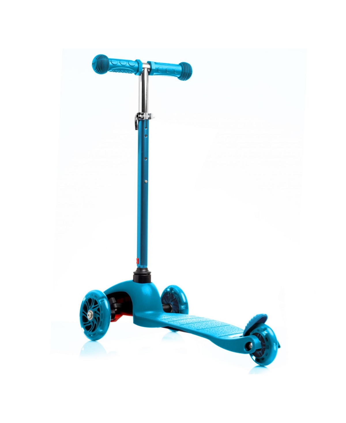 Rugged Racers Kids Scooter With Adjustable Height And Led Wheels In Blue
