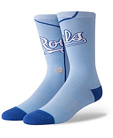 Men's Blue Kansas City Royals Alternate Jersey Logo Crew Socks