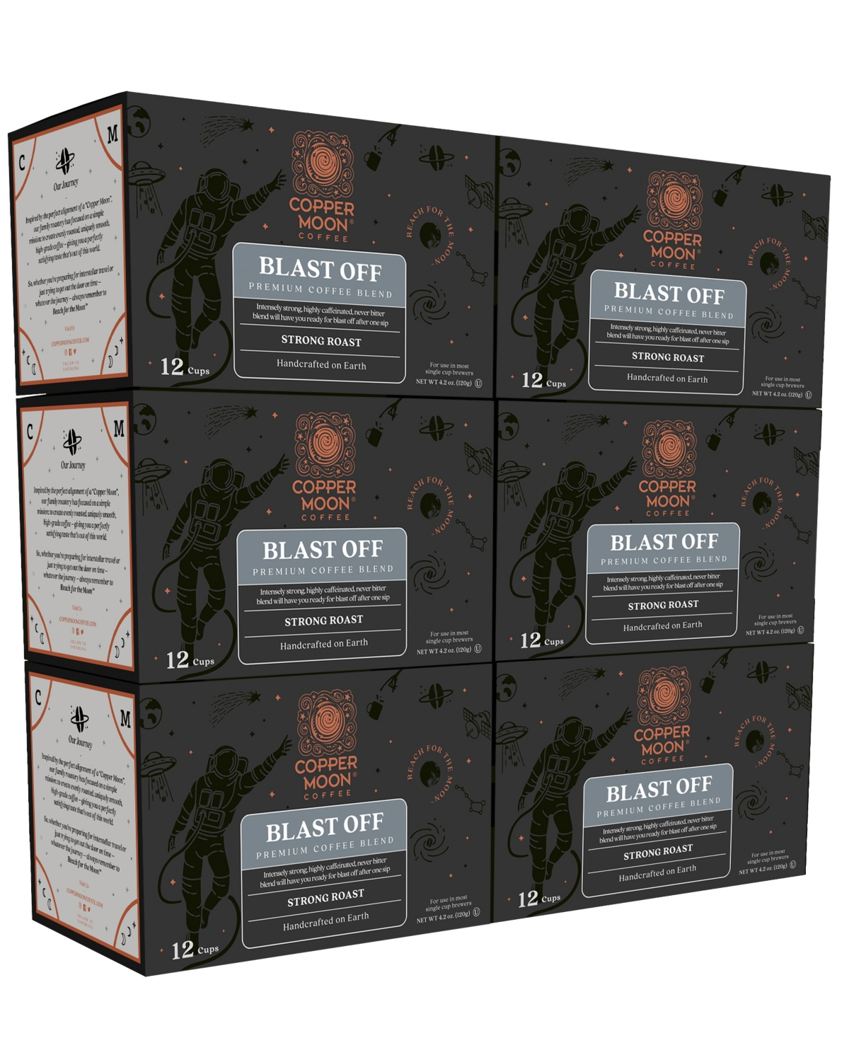 Copper Moon Coffee Blast Off Blend Single Serve Coffee Pods, 72 Count