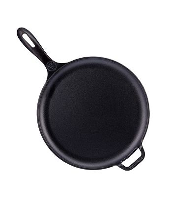 12-Inch Cast Iron Comal Pizza Pan with a Long Handle and a Loop Handle  $20.99 (Reg. $40) - Pre-seasoned with Flaxseed Oil, Lowest price in 30 days  - Fabulessly Frugal