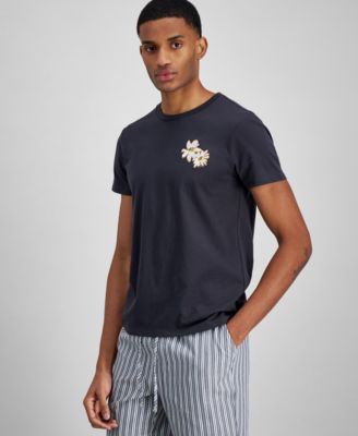 And Now This - Men's Embroidered Floral Graphic T-Shirt