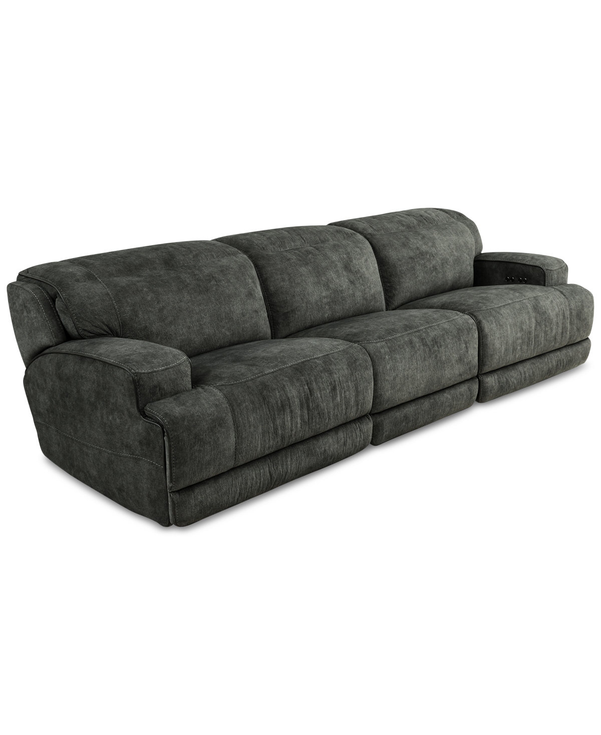 Furniture Sebaston 3pc. Fabric Sofa With 2 Power Motion Recliners