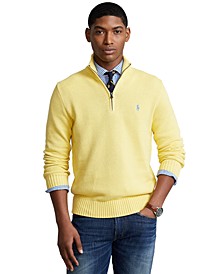 Cotton Quarter-zip Sweater