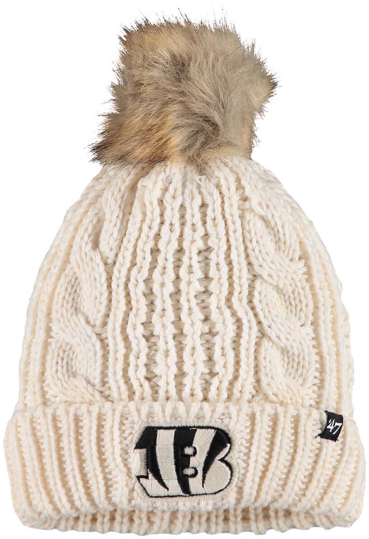 '47 Women's Cincinnati Bengals Meeko Cuffed Knit Hat - Cream