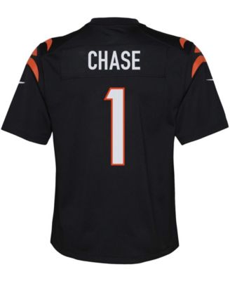 Big Boys Ja'Marr Chase Cincinnati Bengals Player Game Jersey