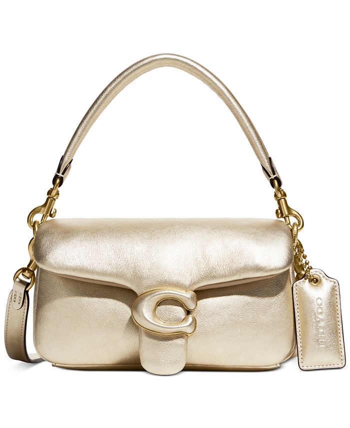 COACH Pillow Tabby Metallic Leather Shoulder Bag & Reviews - Handbags &  Accessories - Macy's