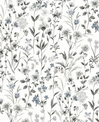 NextWall Wildflowers Peel and Stick Wallpaper