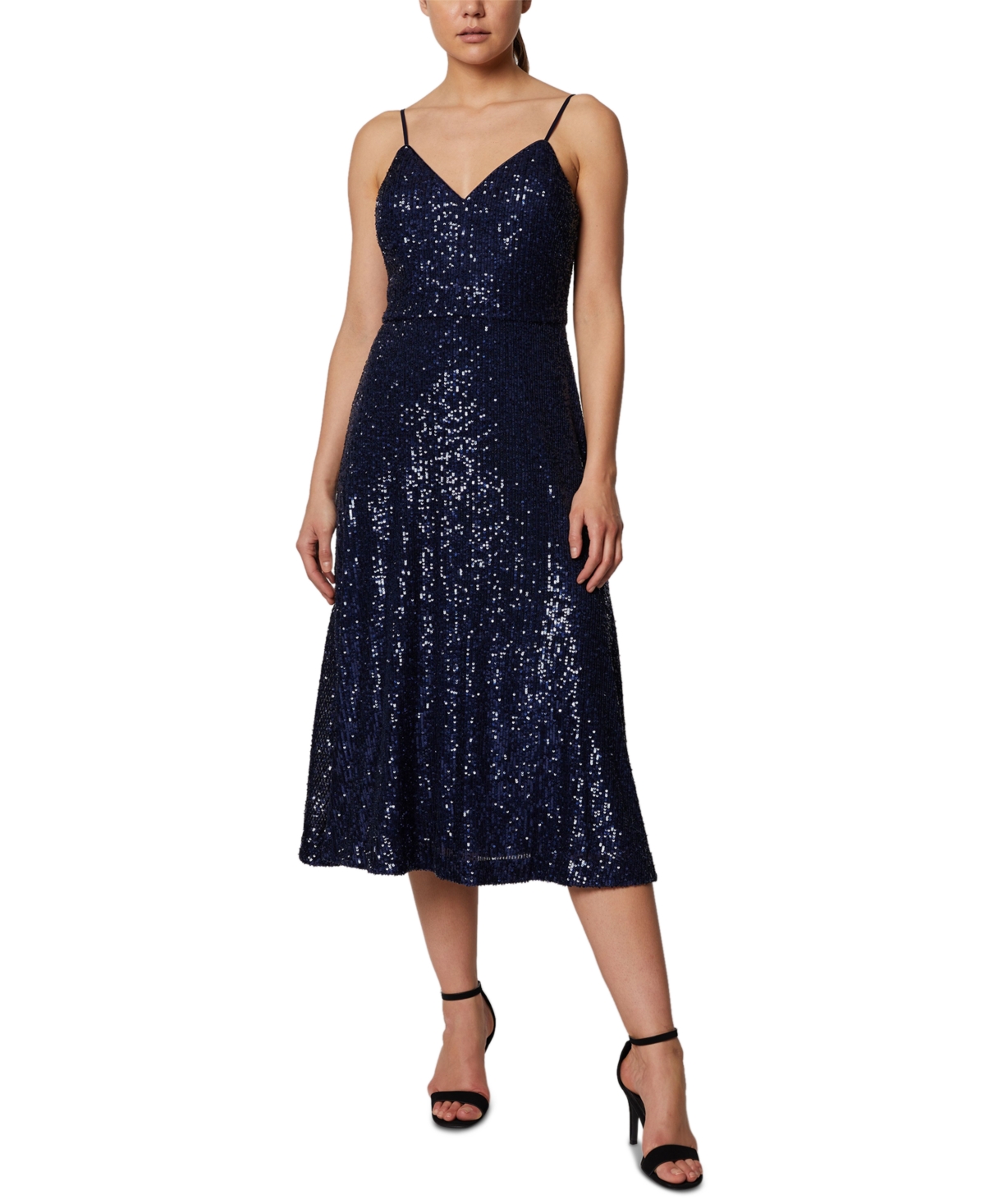 Laundry by Shelli Segal Sequin Swing Midi Dress Smart Closet
