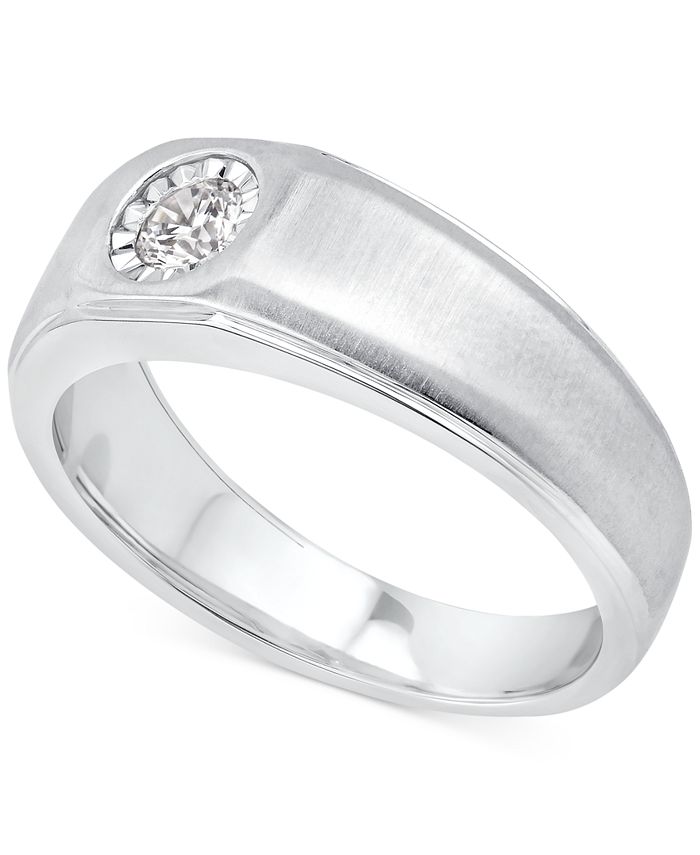 Macy's solitaire diamond rings sales