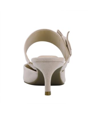 Women's Millie Bow Strap Kitten Heel Mules