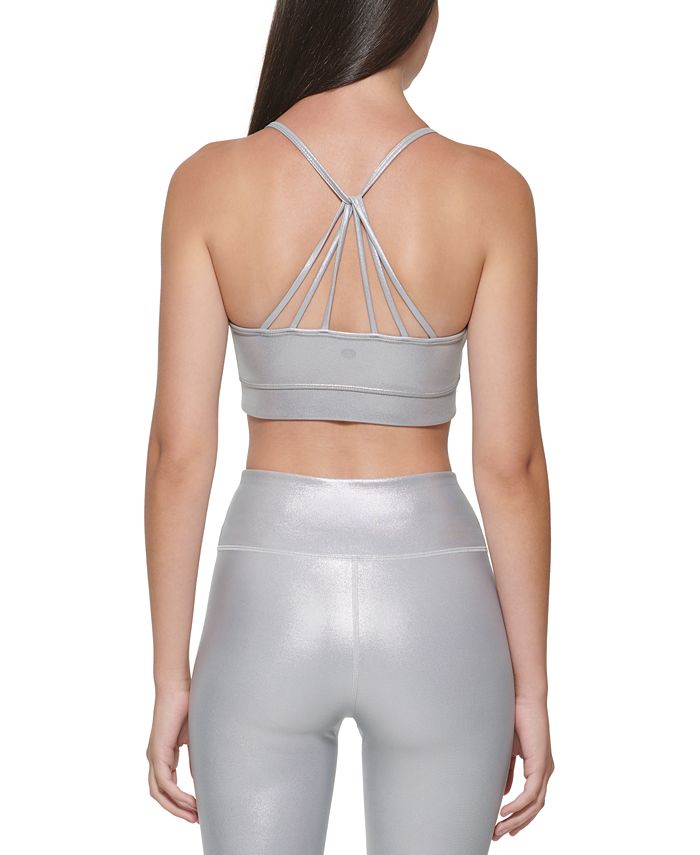 Dkny Metallic Sports Bra Macys 