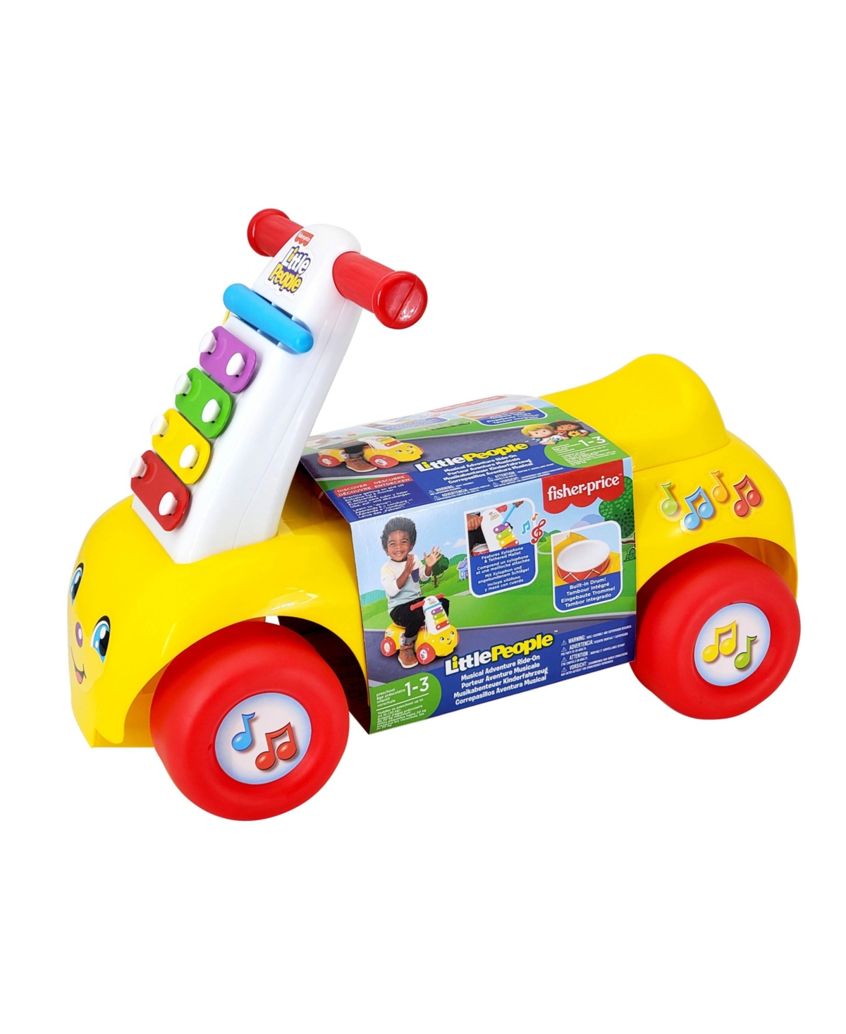 Shop Fisher Price Fisher-price Little People Music Adventure Ride On In Multicolor