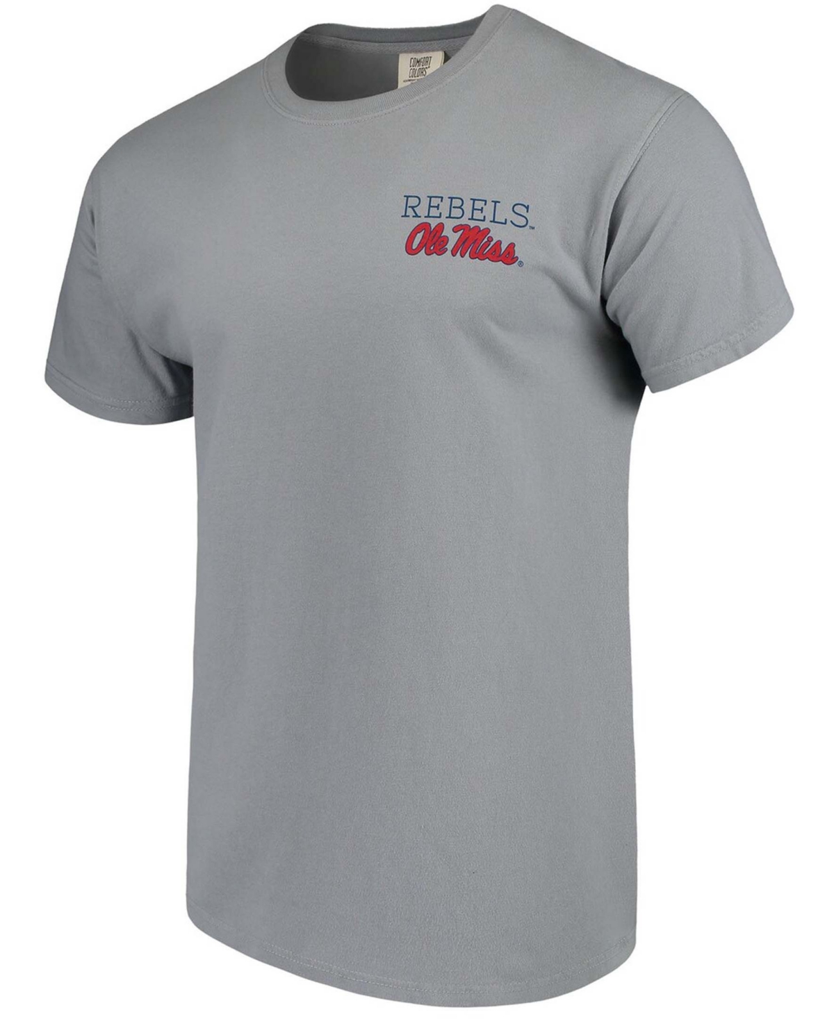 Men's Gray Ole Miss Rebels Comfort Colors Campus Scenery T-shirt - Gray
