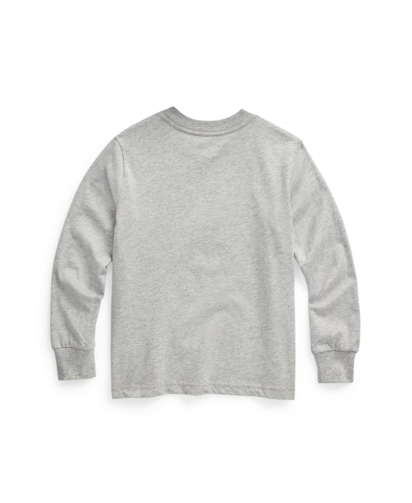 Футболка Polo Ralph Lauren Jersey Long-Sleeve T-shirt для мальчиков, цвет: Меланжевый — фото 2