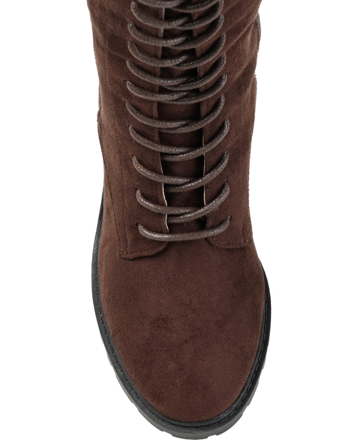 Journee Collection Women's Jenicca Wide Calf Lace Up Boots