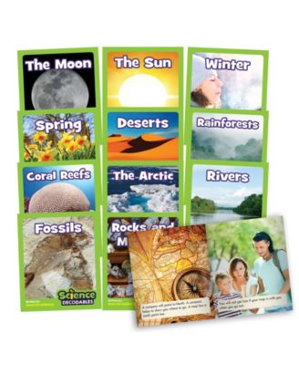 Junior Learning Science Decodables Phase-4 Non-Fiction Earth Science Educational Learning Set, 12 Pieces