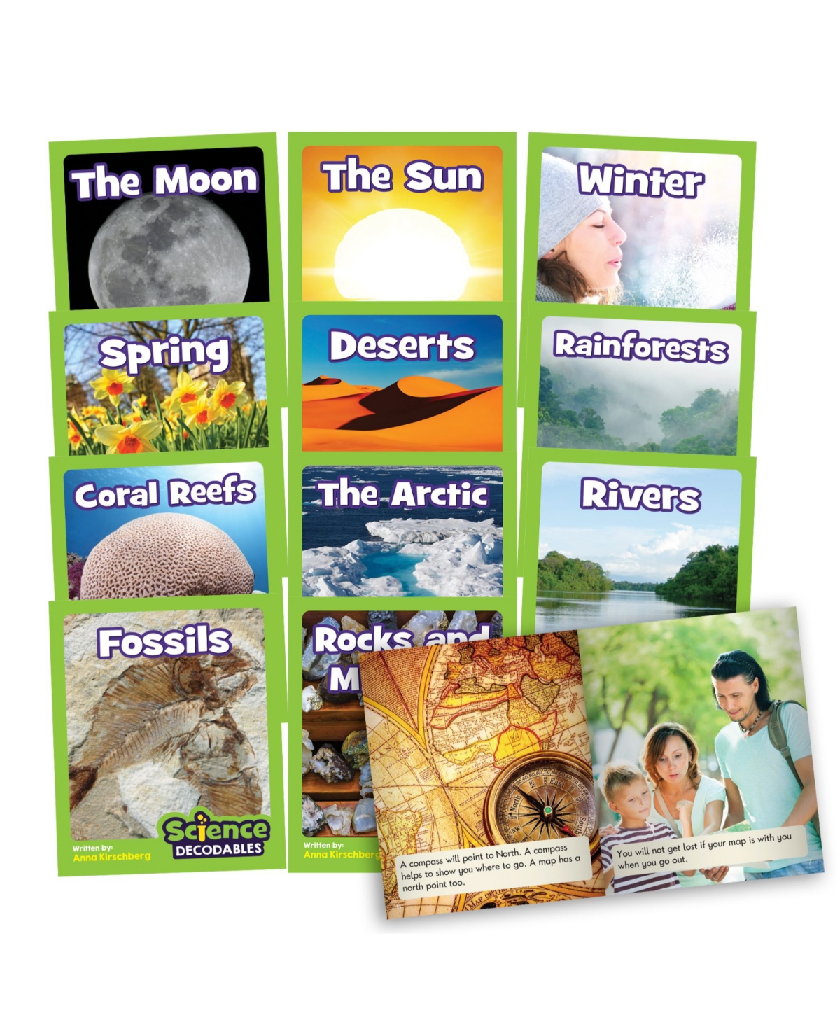 Junior Learning Science Decodables Phase-4 Non-fiction Earth Science Educational Learning Set, 12 Pieces In Multi