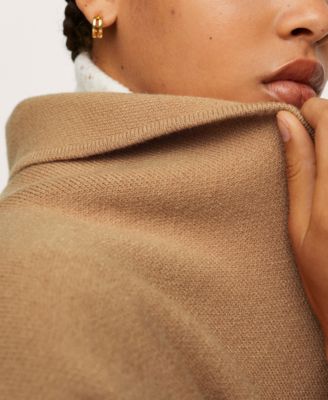 MANGO Women's Oversized Coat with Pockets