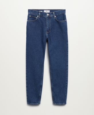 Mango Women's Cotton Mom-fit Jeans In Ink Blue | ModeSens